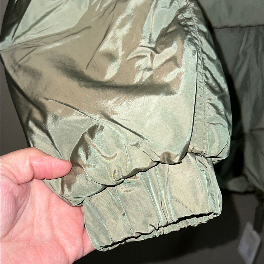Fabletics Olive Green Puffer Jacket - image 4